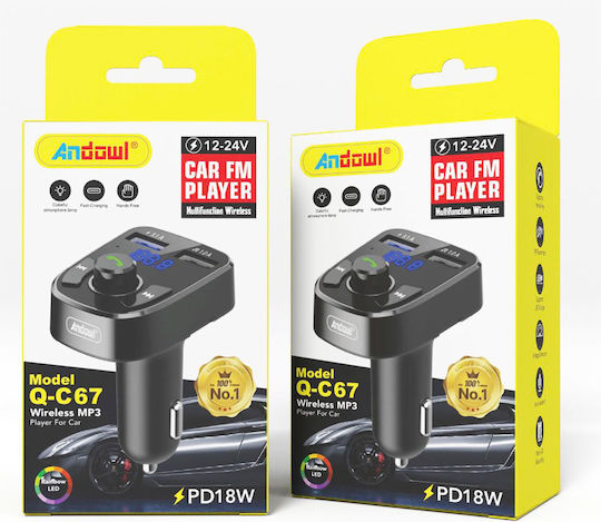 Andowl FM Transmitter Αυτοκινήτου με
