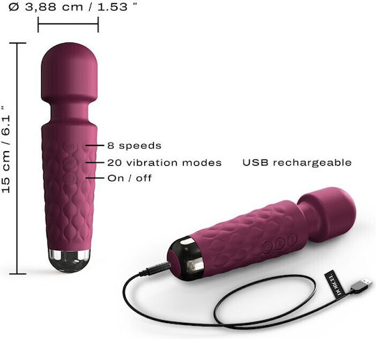 Dorcel Mini Δονητής Μασάζ 20cm Μωβ