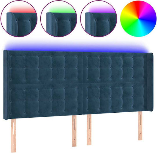 vidaXL Tăblie De Pat Din Țesătură Multicoloră 183x118cm
