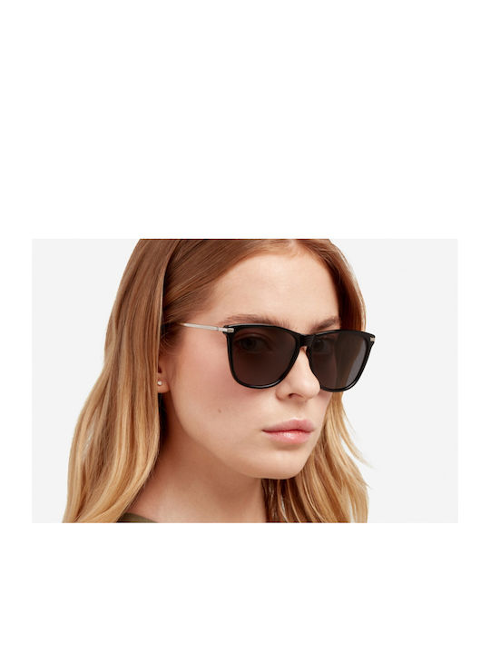 Hawkers Paula Echevarria X One Crosswalk Women's Sunglasses with Black Plastic Frame and Black Lens HOCR21BBME
