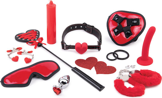 Dream Toys Heartbreaker Set BDSM Kit σε Κόκκινο Χρώμα 10τμχ