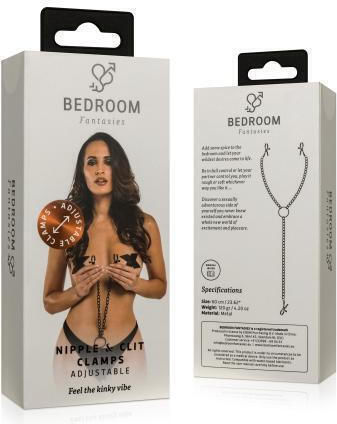 Bedroom Fantasies Щипки за Зърна в Черен Цвят