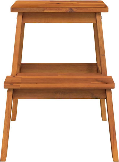vidaXL Step Ladder Wooden 2 Steps 50cm