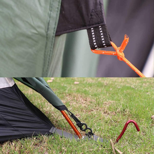 AlpinPro Olympus 2 Winter Camping Tent Igloo Khaki for 2 People Waterproof 5000mm 220x160x100cm