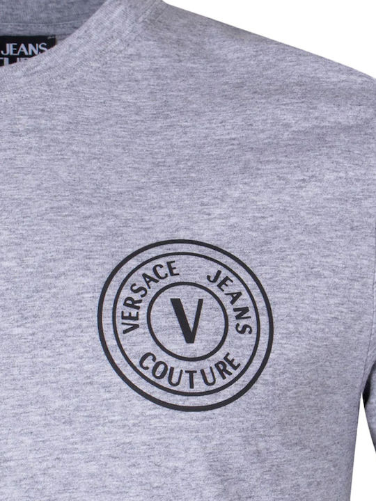 Versace Ανδρικό T-shirt Κοντομάνικο Γκρι