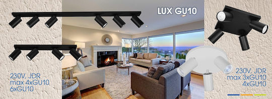 Vivalux SP716-6L Spot with 6 Lights and with Socket GU10 in White Color