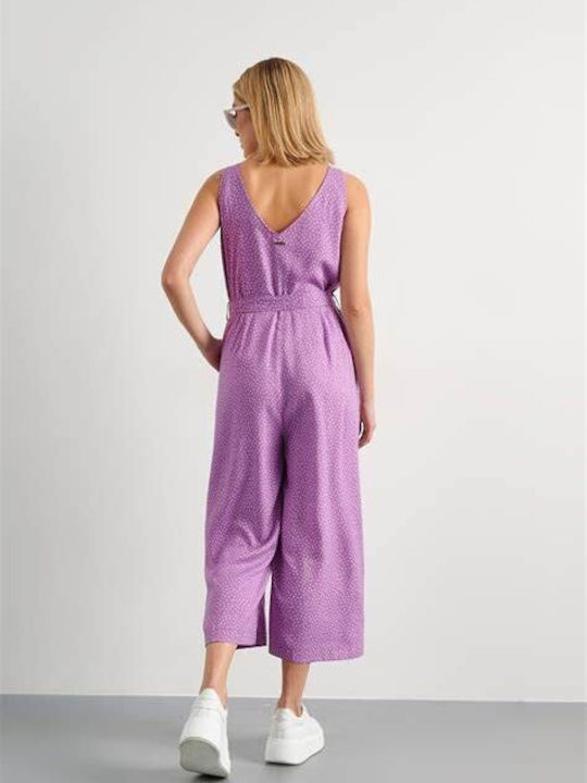 Attrattivo Women's Sleeveless One-piece Suit Purple