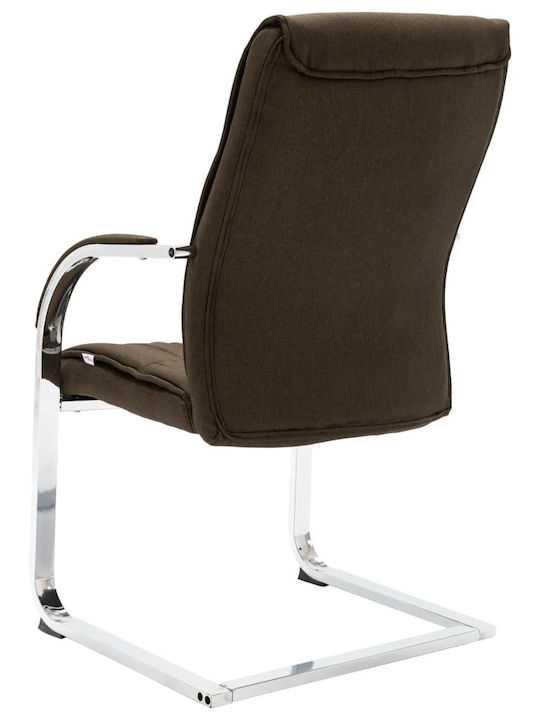 Stuhl «Überhang» mit Armlehnen in Braun Farbe 58x67.5x102cm 1Stück