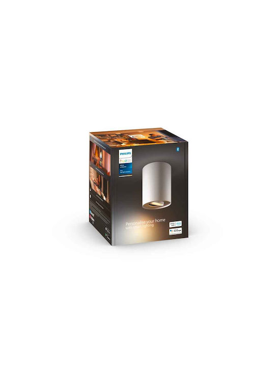 Philips Hue Pillar Single Spot with Socket GU10 in White Color