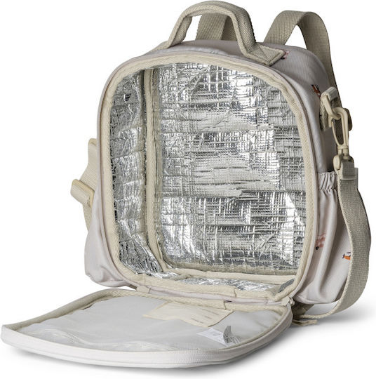 Citron Lunchbag Backpack Geantă Izotermică de Prânz de Mână pentru Școală 0.5lt Bej 21 x 10 x 22.5cm