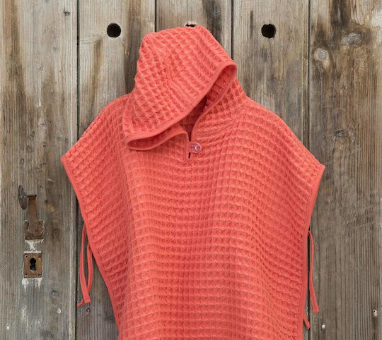 Nima Spicy Poncho de plajă pentru copii Portocaliu 105 x 105cm.