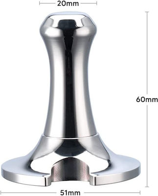 Tassimo Tamper with Flat Surface 51mm in Silver Color