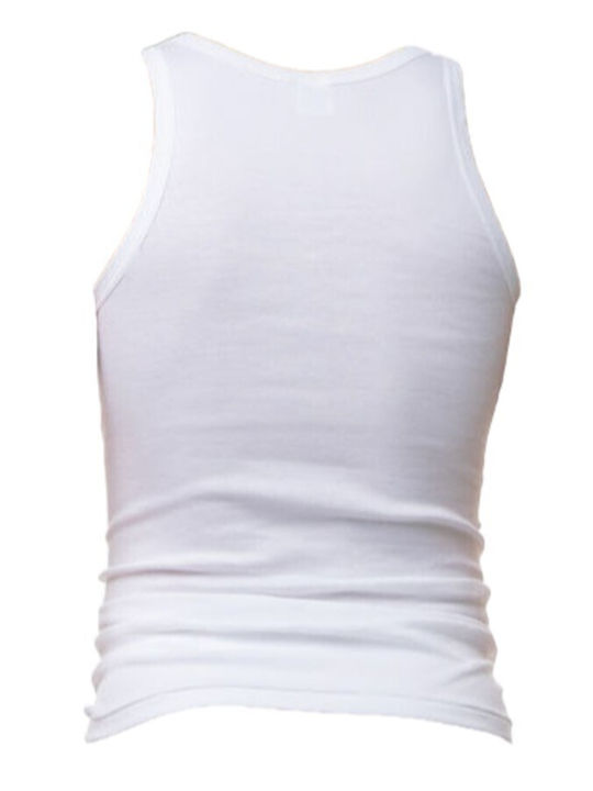 Join Men's Sleeveless Undershirt White