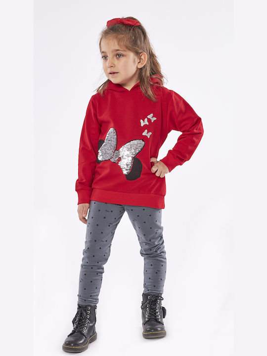 Evita Kids Set with Leggings Winter 2pcs Red