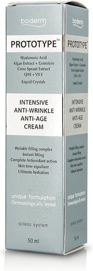 Boderm Prototype Κρέμα Προσώπου Ημέρας με SPF20 για Ενυδάτωση & Αντιγήρανση με Υαλουρονικό Οξύ & Πεπτίδια 50ml