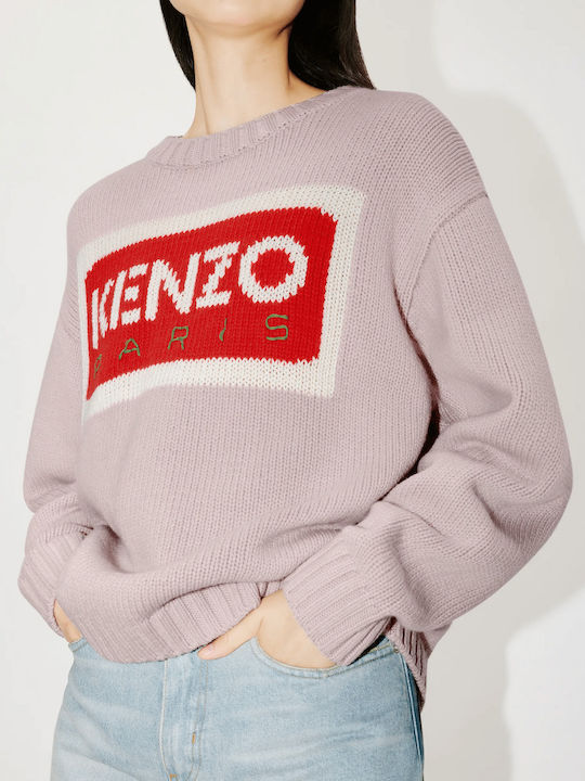 Kenzo Women's Long Sleeve Sweater Woolen Pink