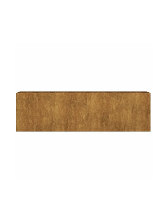 vidaXL Blumenkasten Metallisch Braun 280x40x80cm.