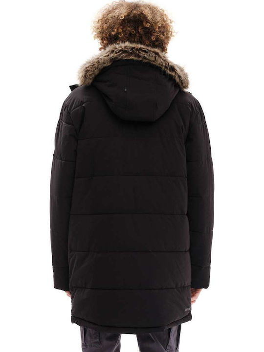 Winter Jacket Puffer Waterproof and Windproof Black