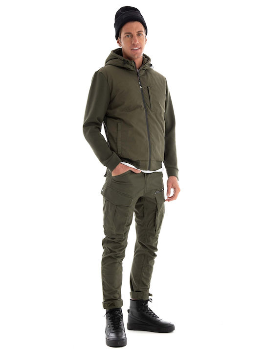 Ecoalf Herren Winter Jacke Lässig Khaki