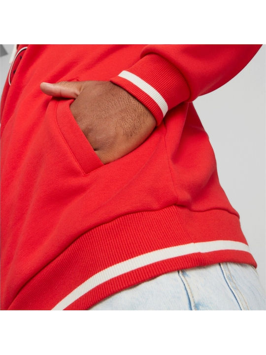 Sweatshirt mit Kapuze Rot