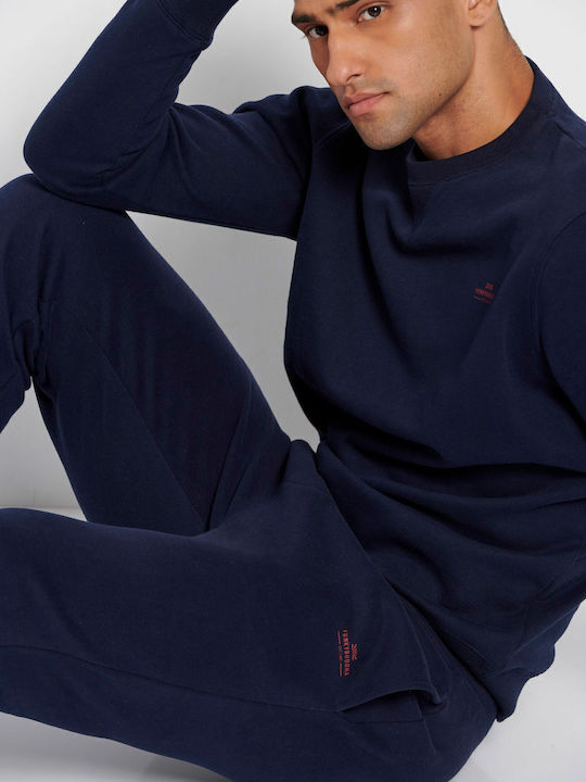 Sweatpants with Elastic Navy Blue