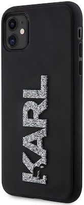 Karl Lagerfeld Plastic Back Cover Black (iPhone 11)