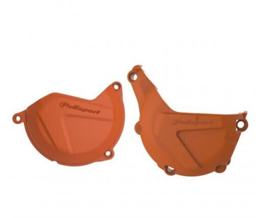 Polisport Motorcycle Engine Cover Protector Orange