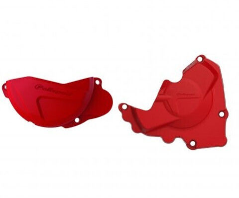 Polisport Motorcycle Engine Cover Protector Red