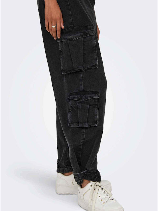 Only Women's Jean Trousers Washed Black