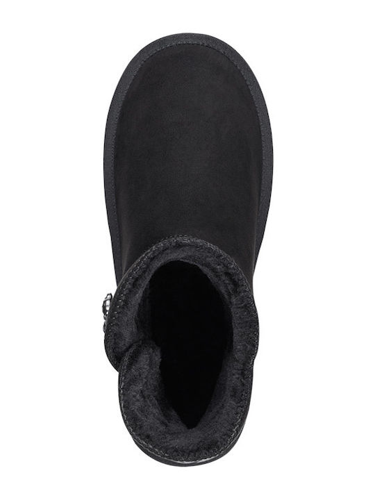 Marco Tozzi Suede Women's Ankle Boots Black