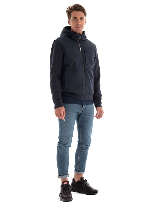 Ecoalf Men's Winter Jacket Navy Blue