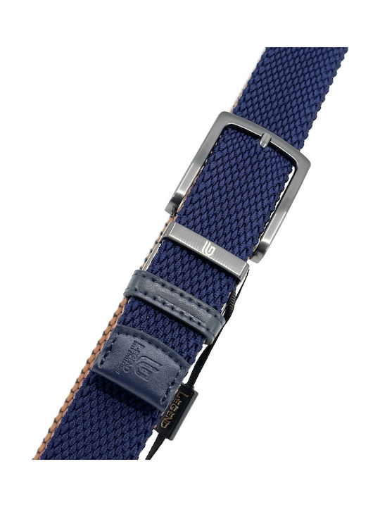 Elastic Men's Belt Leather Knitted Double Sided Multicolored
