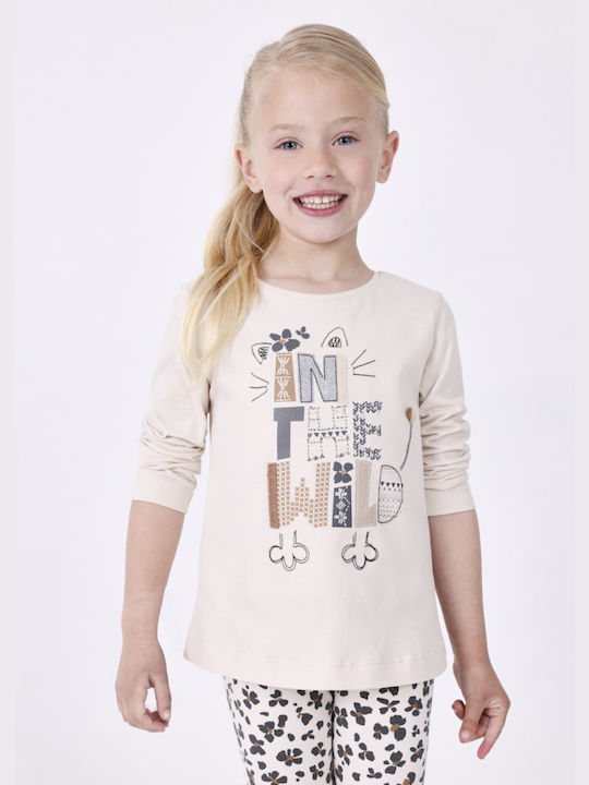 Mayoral Kinderhemd Langarm Beige