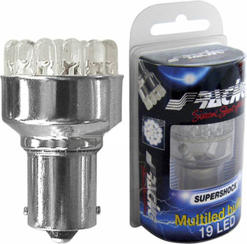 Simoni Racing Lampen Auto BA15S LED Rot 12V 1Stück