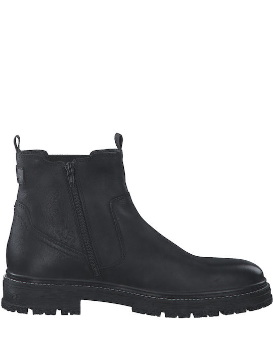 S.Oliver Men's Leather Boots Black