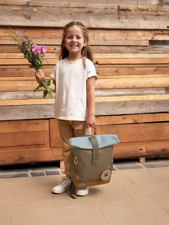 Laessig Rolltop School Bag Backpack Elementary, Elementary Nature Olive