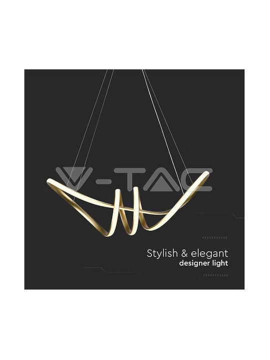 V-TAC Designer Ceiling Light White LED with Warm White Light 72x30x100cm