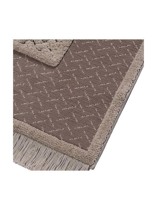 Beauty Home Σετ Μοντέρνα Χαλιά Κρεβατοκάμαρας Beige 9435-ΣΕΤ 3τμχ