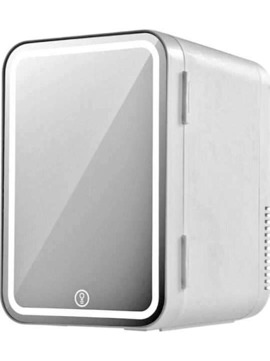 XO Cosmetic Refrigerator 8lt with Mirror, LED Lighting & Heating Function White 55W