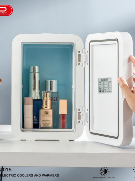 XO Cosmetic Refrigerator 8lt with Mirror, LED Lighting & Heating Function White 55W