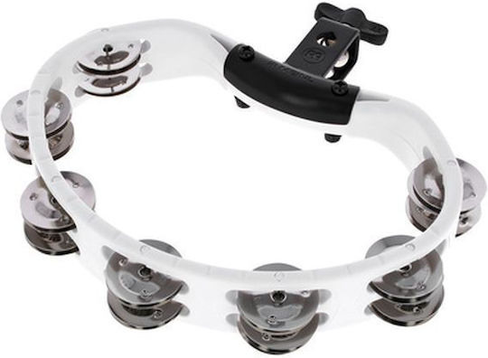 Meinl Alb Plastic Tamburină Hi-Hat cu dublă serie de zilii