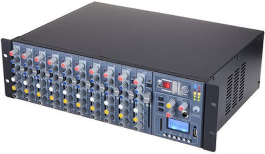 Omnitronic RM-1422 FXA RM-1422 Αυτοενισχυόμενος Ψηφιακός Μίκτης 12 Καναλιών & Bluetooth
