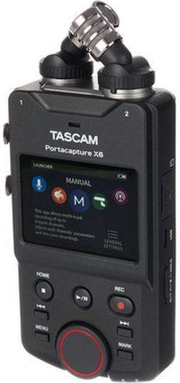 Tascam Portacapture X6 Πολυκάναλος Ψηφιακός Φορητός Εγγραφέας Μπαταρίας/Ρεύματος για Εγγραφή σε Κάρτα Μνήμης με Phantom Power και Τροφοδοσία USB