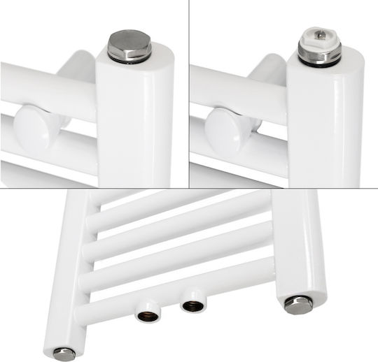 ECD Germany Towel Rail Bathroom 500x1800 White