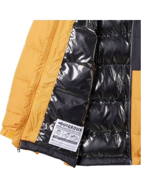 Pike Lake II Kids Quilted Short Coat with Lining & Hooded Yellow