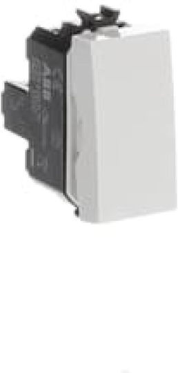 Abb Abb Recessed Wall Switch Single Without Frame Aller Retour White