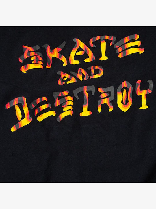 Skate Destroy Тениска Черен