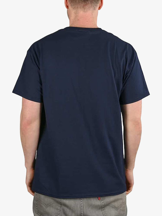 Thrasher Ανδρικό T-shirt Κοντομάνικο Navy Μπλε