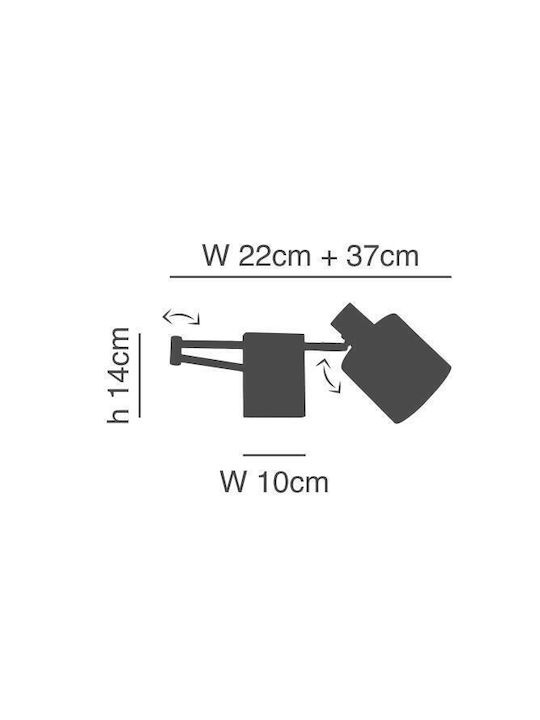 Home Lighting Μονό Σποτ με Ντουί E27 σε Λευκό Χρώμα