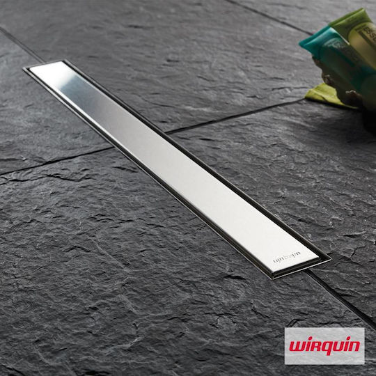 Wirquin Venisio Slim Kanal Boden mit Länge 50cm Silber